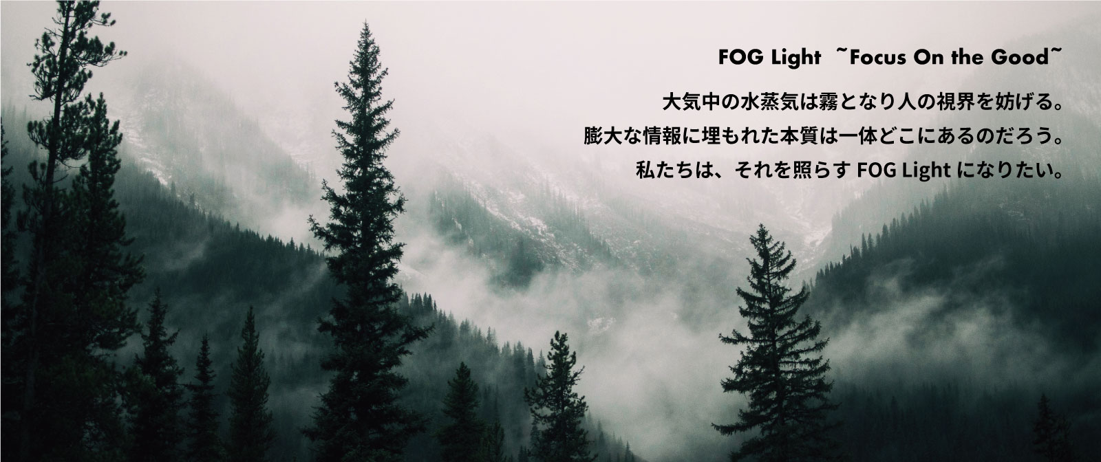 大気中の水蒸気は霧となり人の視界を妨げる